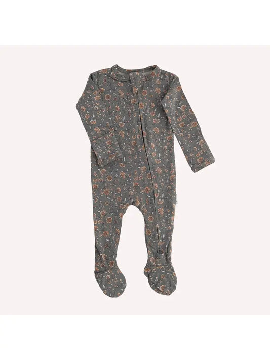 Pip + Phee - Bamboo Footie Sleeper (Vintage Floral)