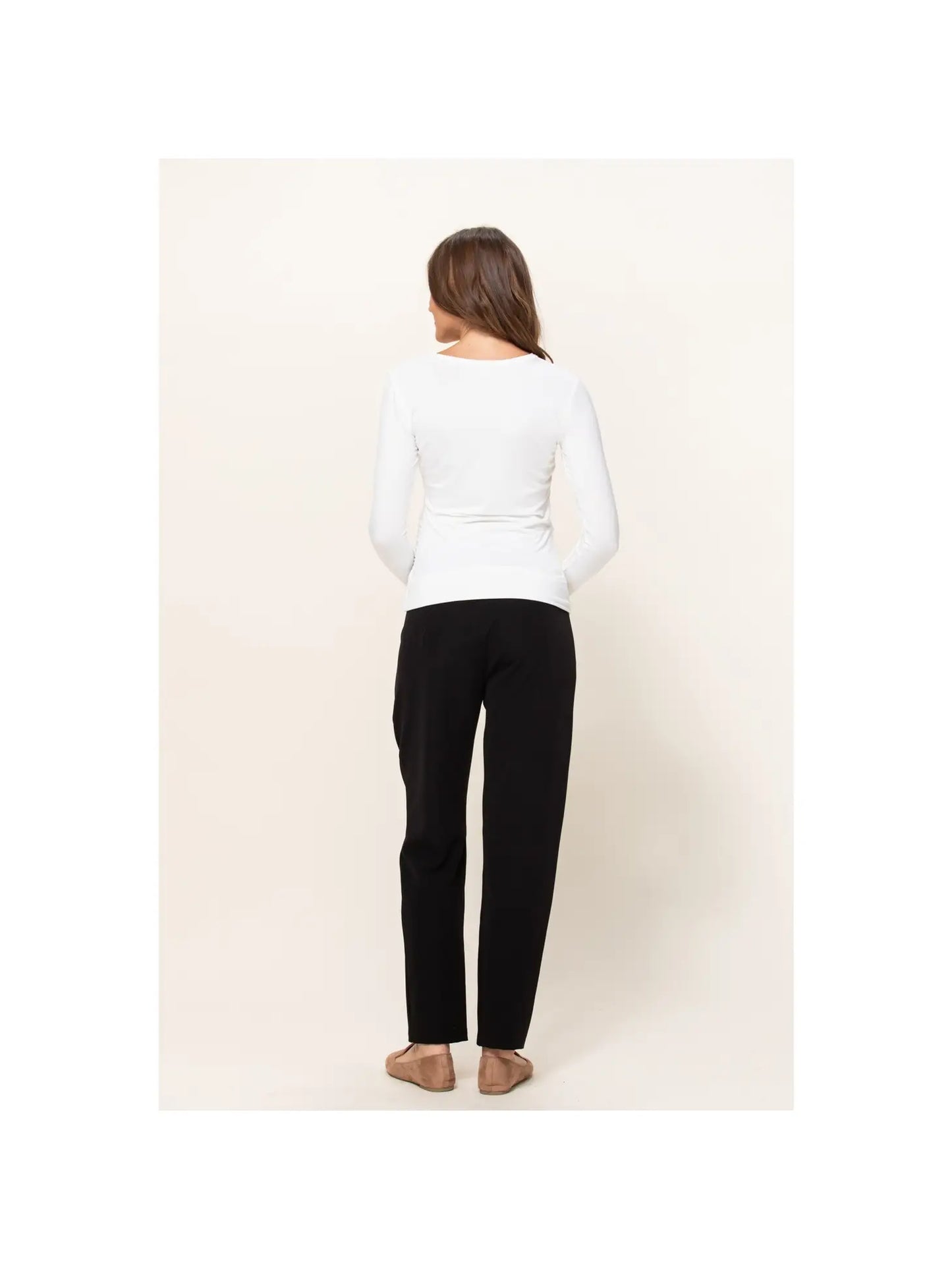 Relaxed Fit Full Panel Maternity Pants (with pockets)