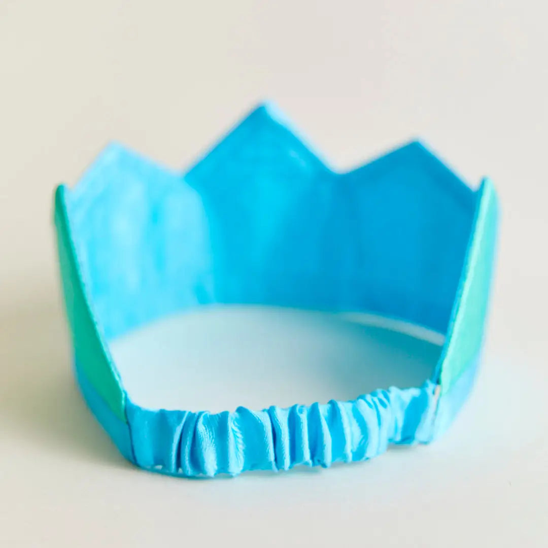 Sarah's Silks - 100% Silk Blue Play Crown