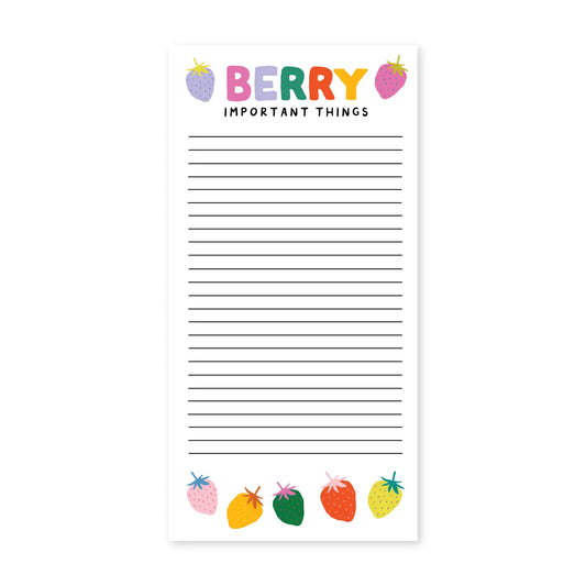 To Do List - Notepad With Magnet (Berry Important Things)
