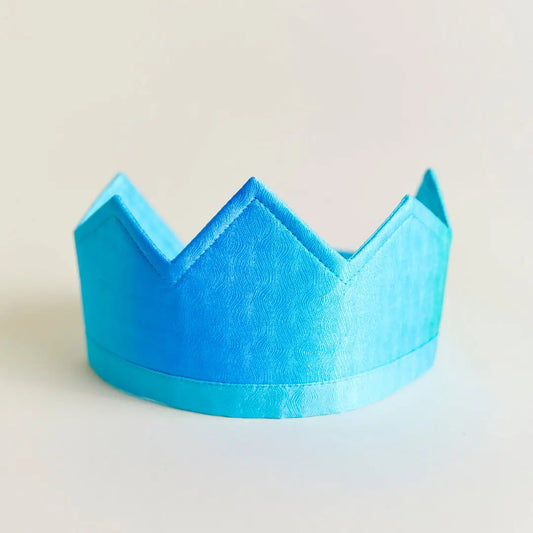 Sarah's Silks - 100% Silk Blue Play Crown