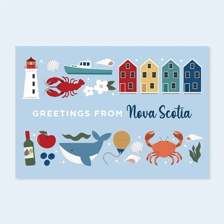 Nova Scotia Land Marks - Tourism Postcard