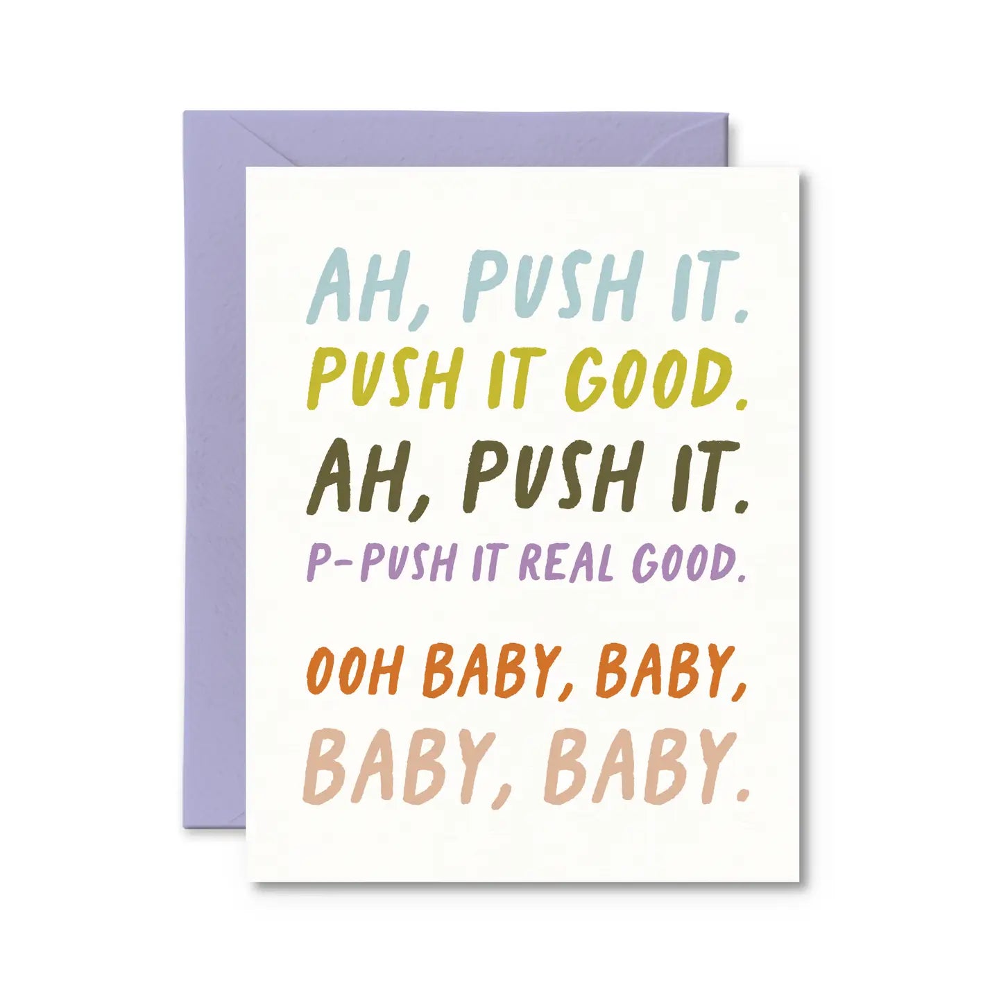 Push It Pregnancy Card