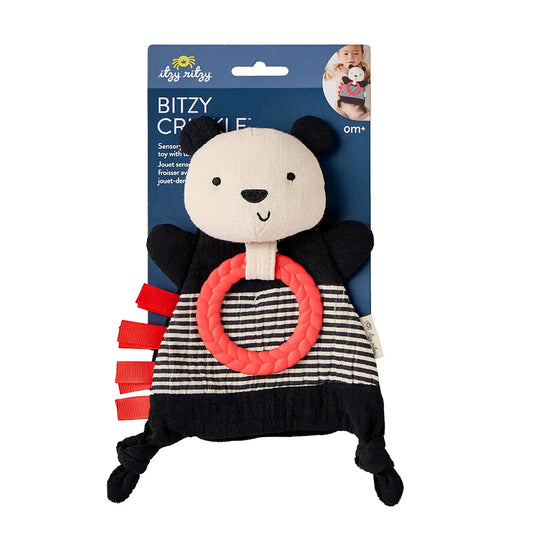 Itzy Ritzy - Bitzy Crinkle - Sensory Toy With Teether (Panda)
