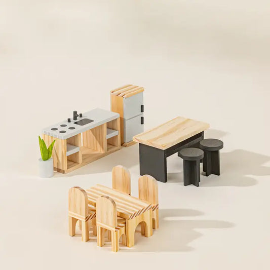 Coco Village - Wooden Doll House Kitchen and Accessories