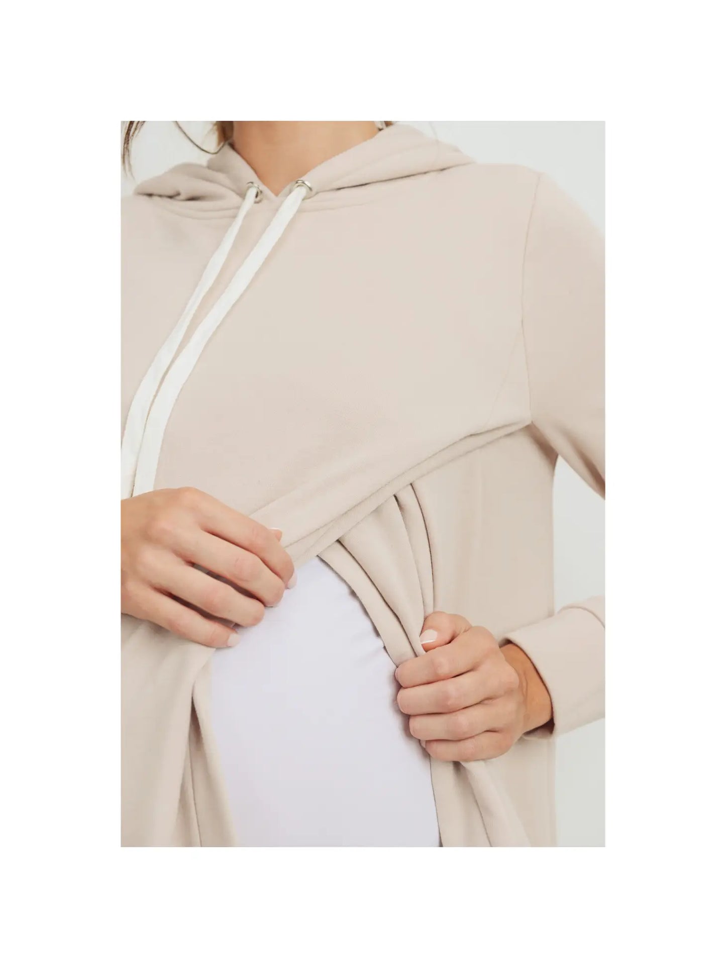 French Terry Maternity + Nursing Hoodie