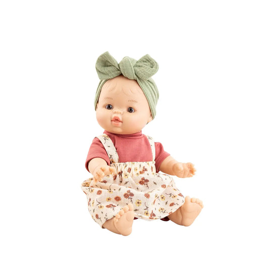 Paola Reina - Baby Gordis Doll - Frederica with Floral Dress - Sold in Box + Includes Outfit