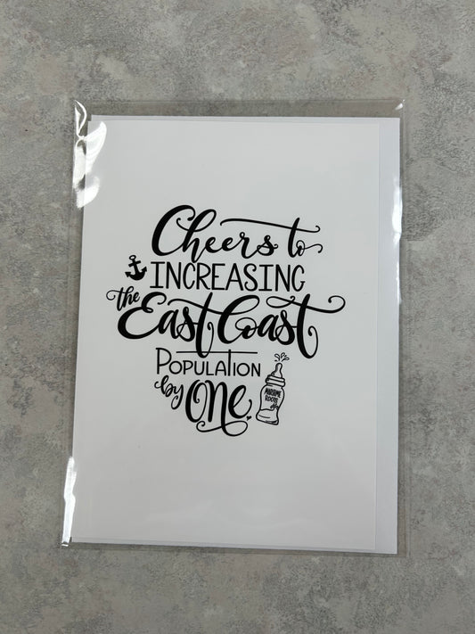 East Coast New Baby Card