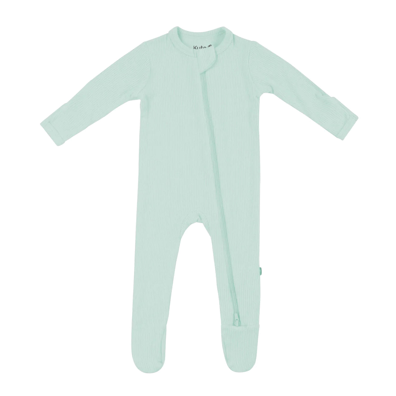 Kyte Baby - Ribbed Zippered Footie (Sage)
