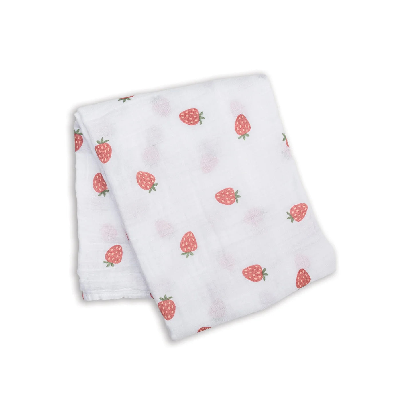 Muslin Swaddle Blanket (strawberries)