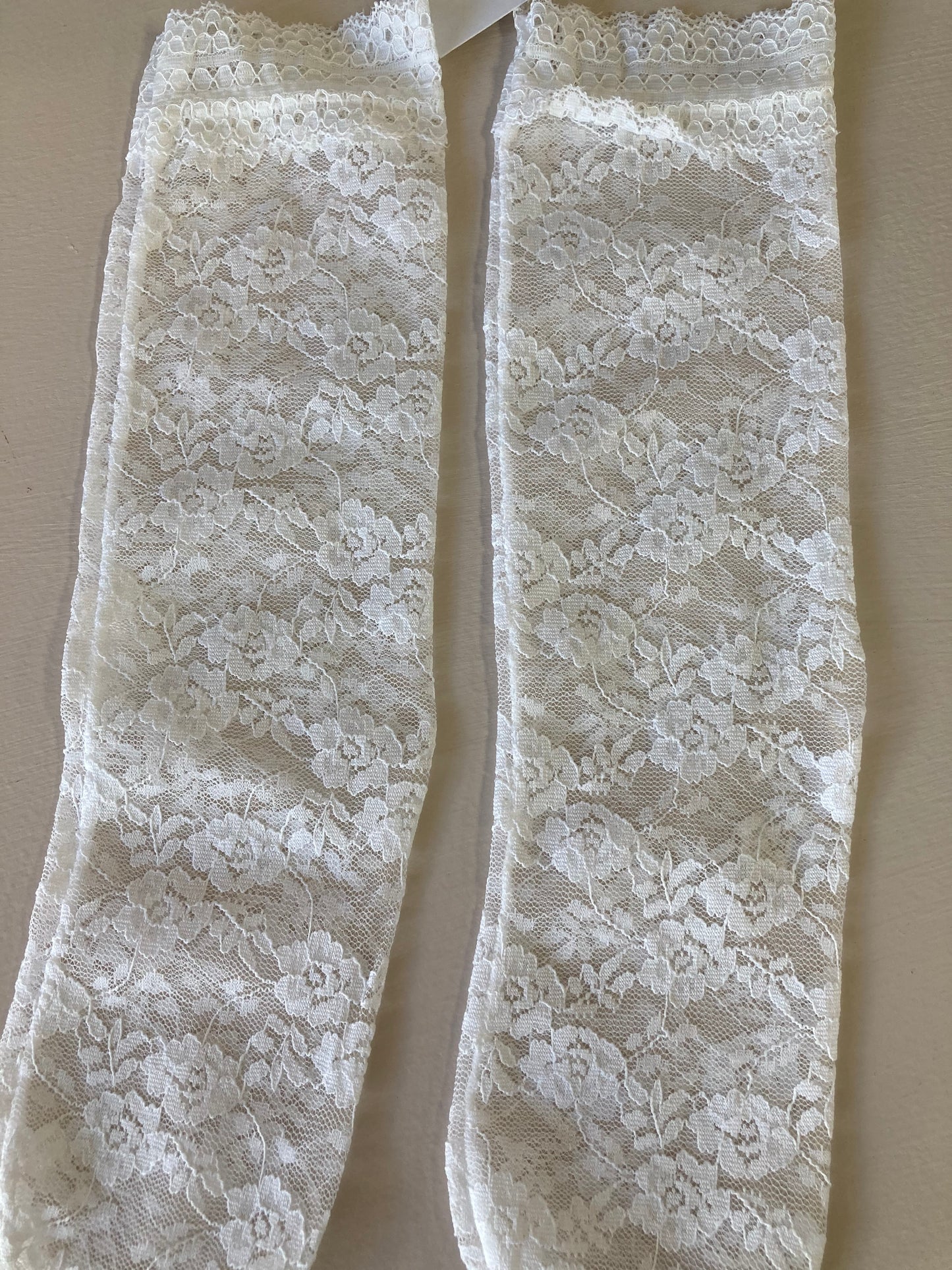 Floral White Lace Baby Sock