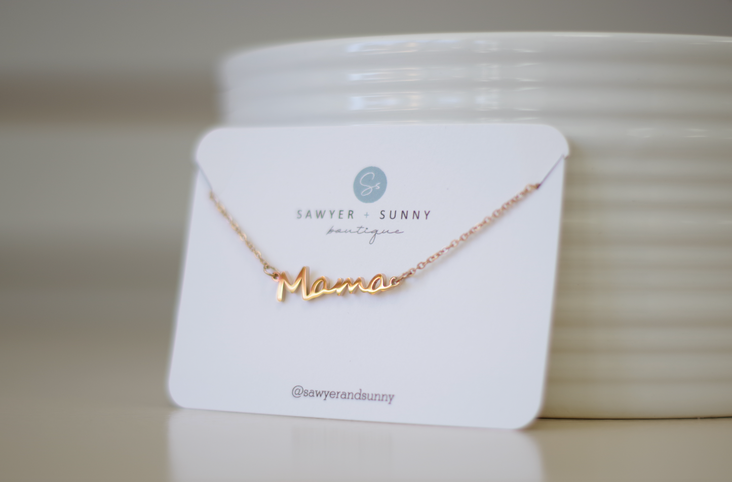 Mama Necklace (rose gold)